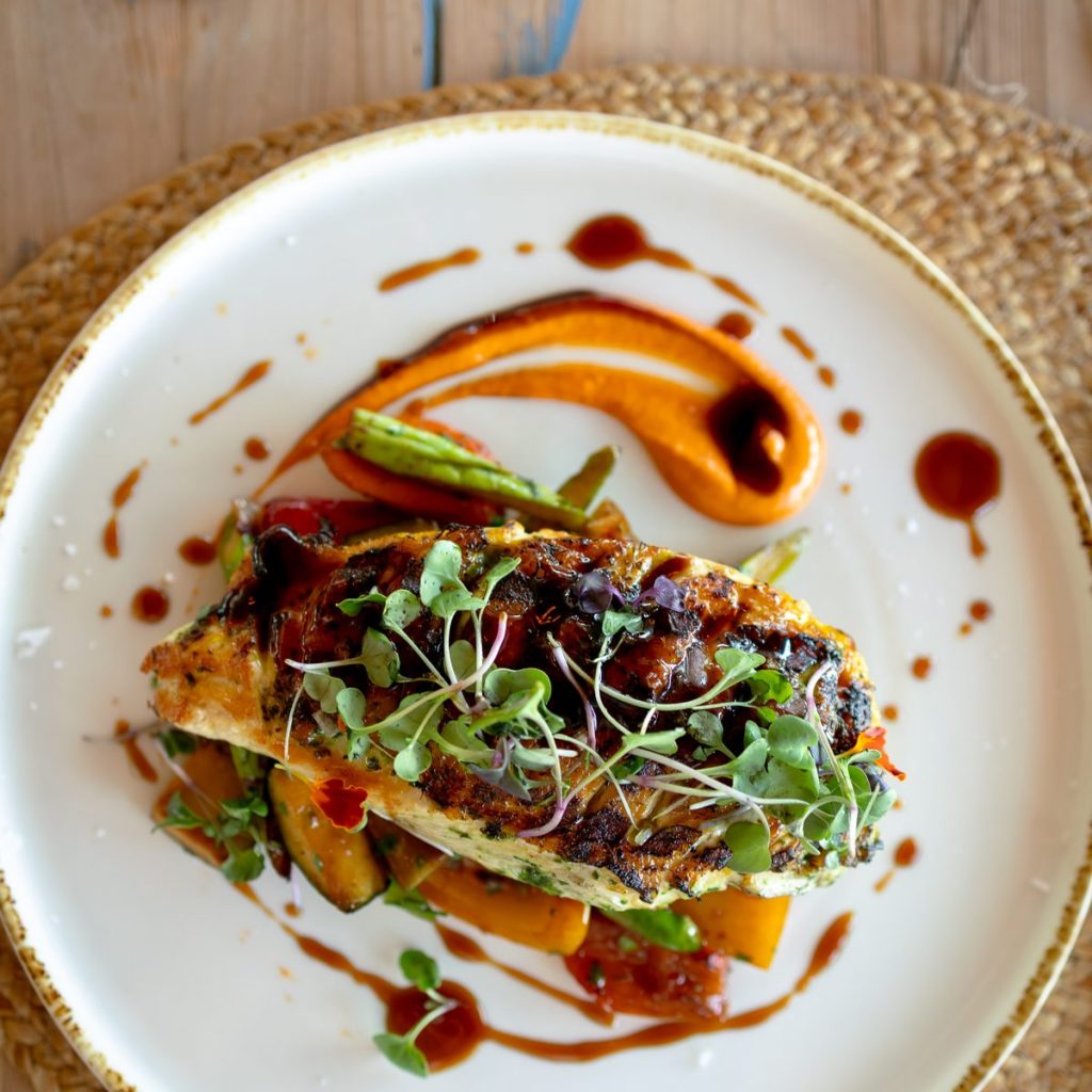 Pescado emplatado en Marina Bay Palma